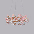 Ceramic Blossom Flower Round Bedroom Chandelier