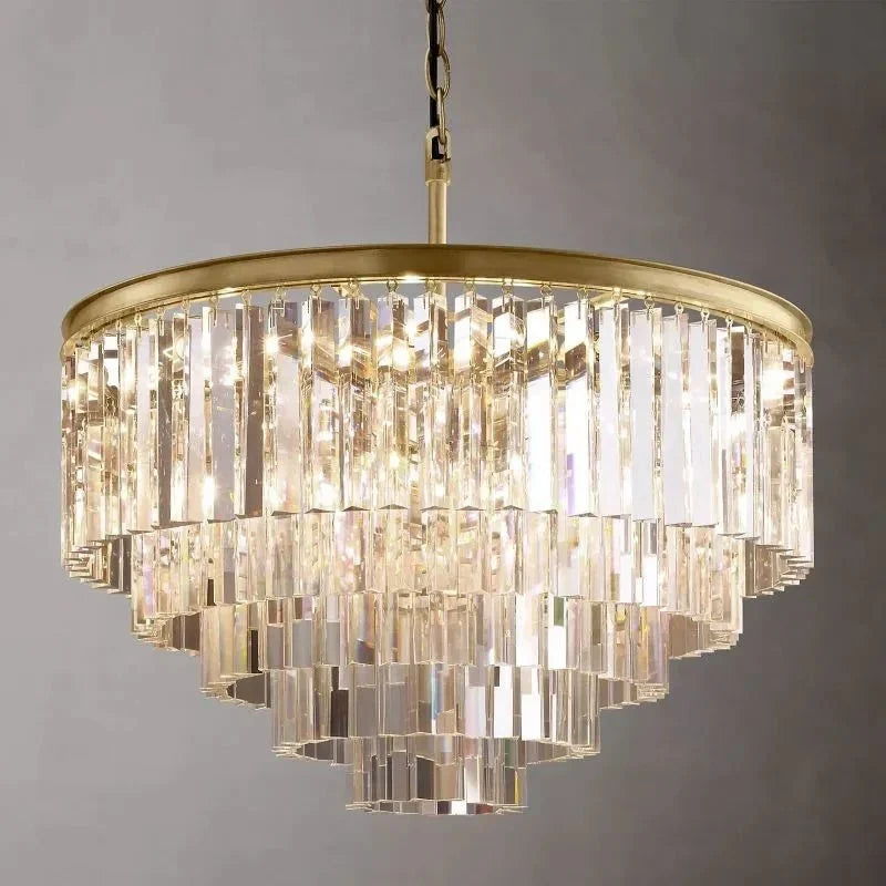 1920s Odeen Round Chandelier - lampmodern