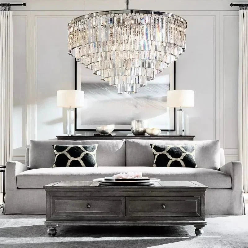 1920s Odeen Round Chandelier - lampmodern