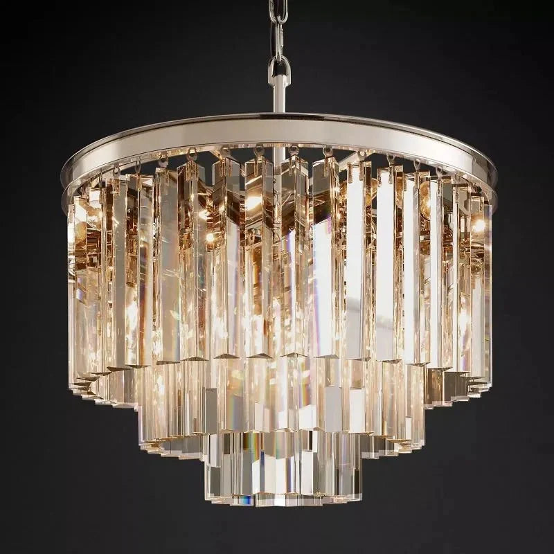 1920s Odeen Round Chandelier - lampmodern