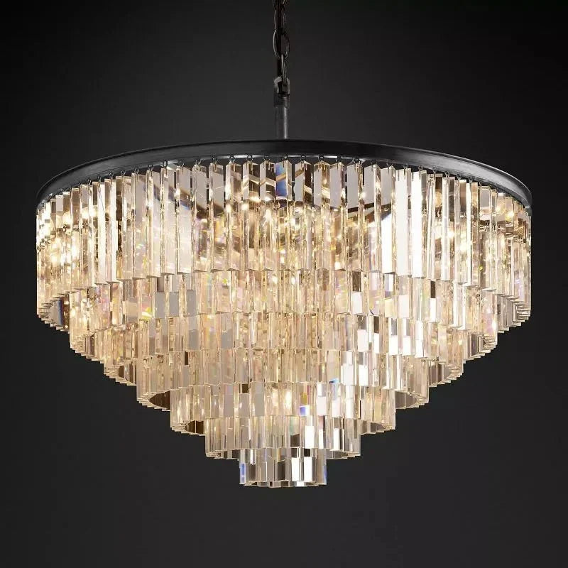 1920s Odeen Round Chandelier - lampmodern