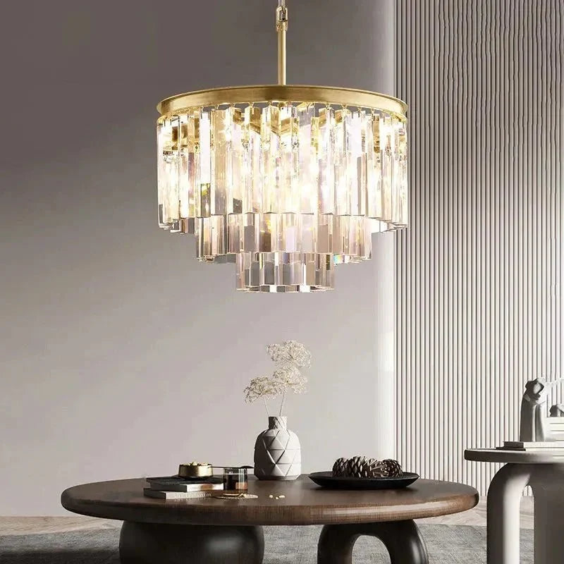 1920s Odeen Round Chandelier - lampmodern