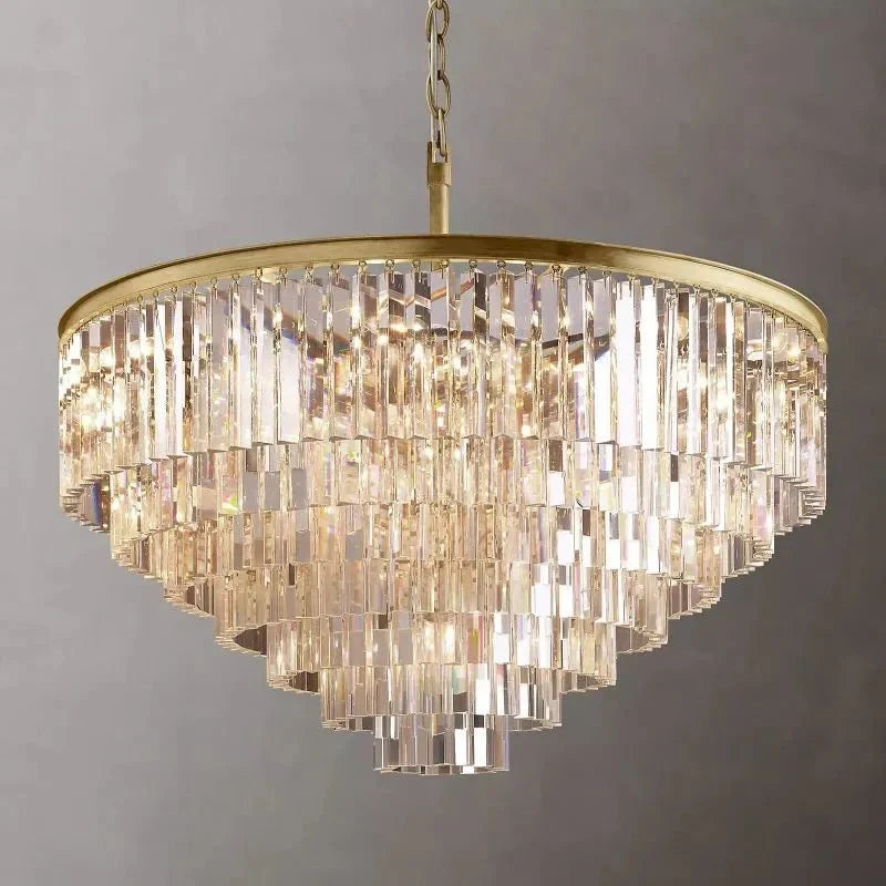 1920s Odeen Round Chandelier - lampmodern
