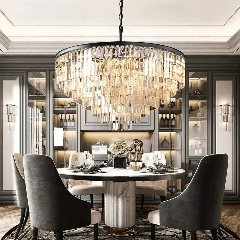 1920s Odeen Round Chandelier - lampmodern