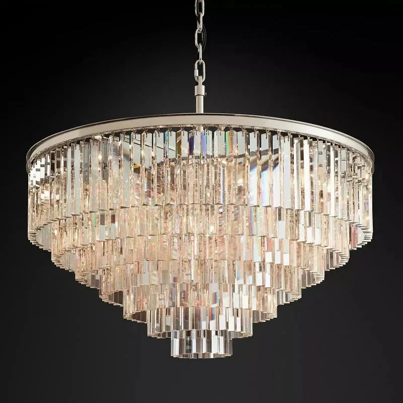 1920s Odeen Round Chandelier - lampmodern