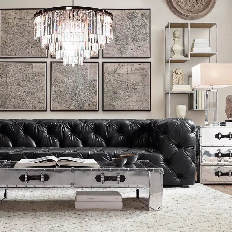 1920s Odeen Round Chandelier - lampmodern