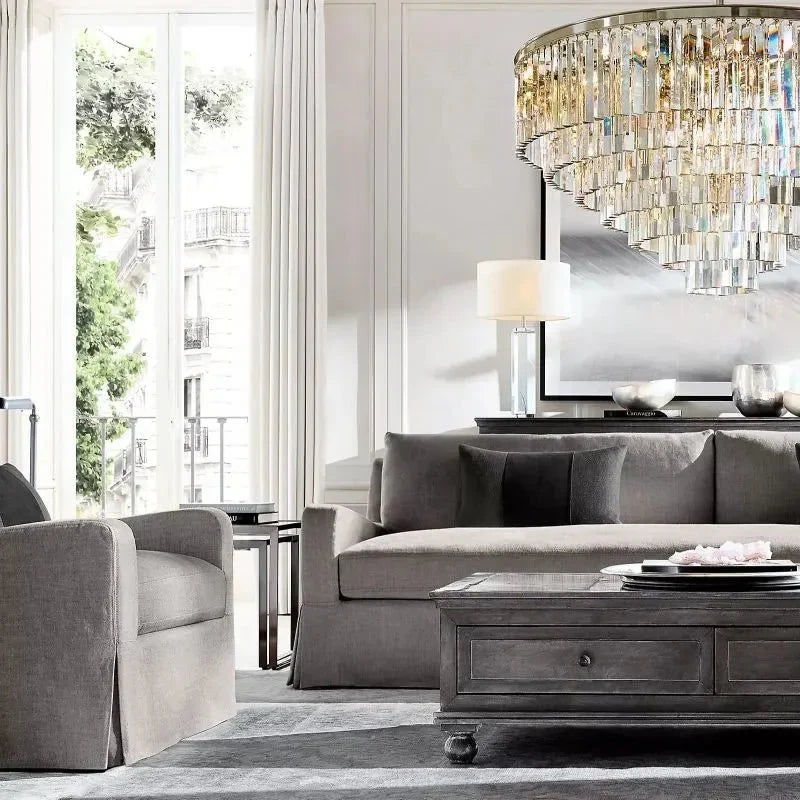 1920s Odeen Round Chandelier - lampmodern