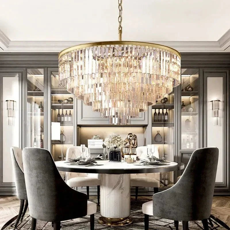 1920s Odeen Round Chandelier - lampmodern