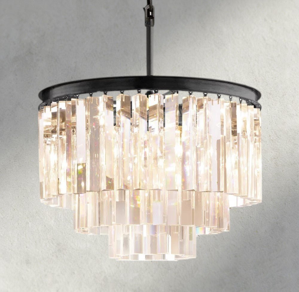 1920s Round Chandelier 20", 32", 44" - lampmodern