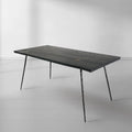 Hand-Forged Vintage Style Metal Frame Dining Table - Lamp Modern