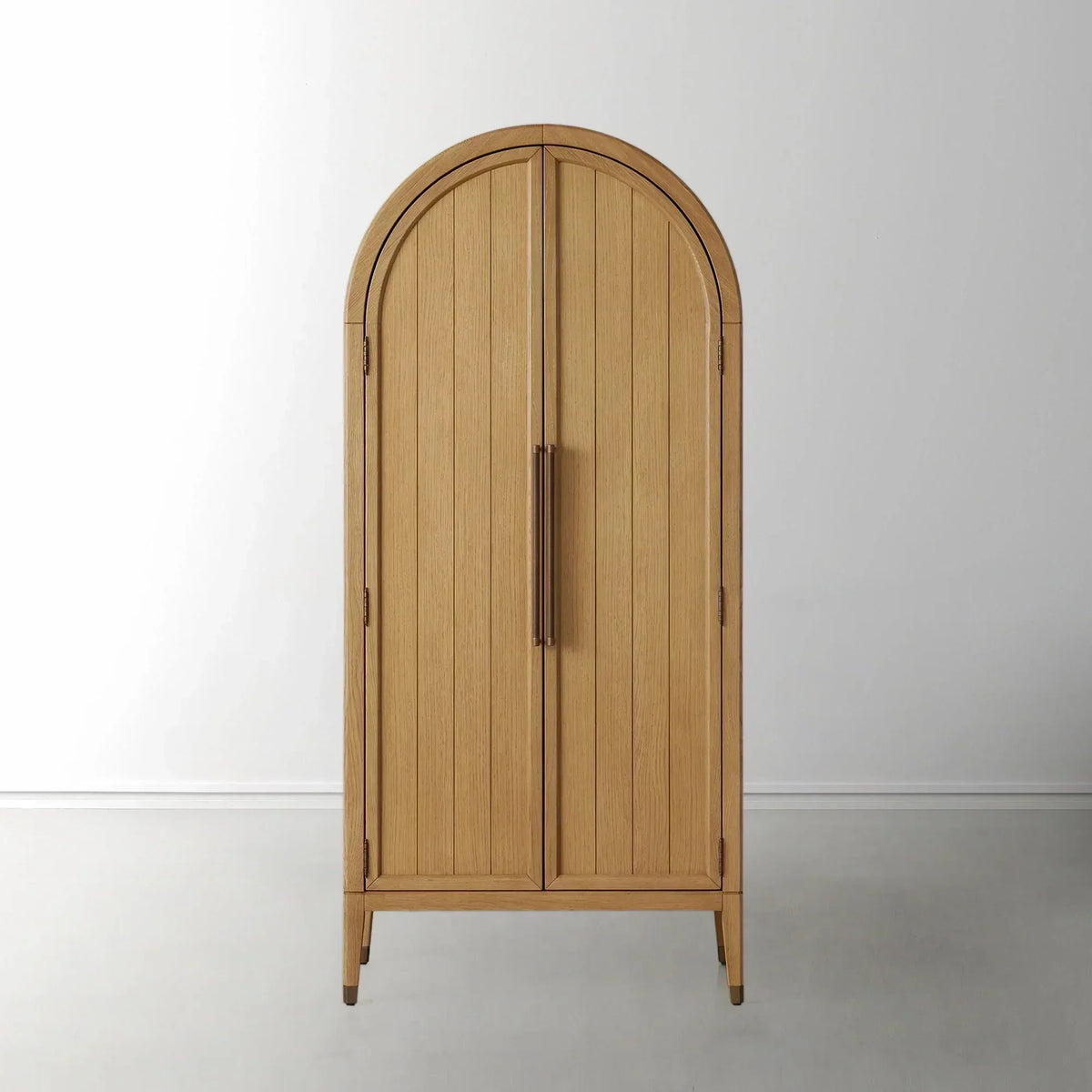 Hattie Accent Cabinet in Oak 36"W 46"W - Lamp Modern