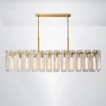 Ascend Glass Rectangular Chandelier 72"