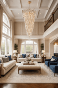 2 - Story Tree Branch Staircase Crystal Chandelier - lampmodern