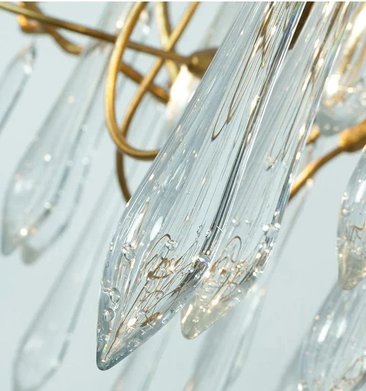 2 - Story Tree Branch Staircase Crystal Chandelier - lampmodern