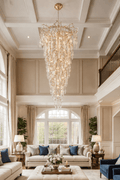 2 - Story Tree Branch Staircase Crystal Chandelier - lampmodern