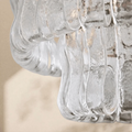 2 - Tier Ghiaccio Glass Round Flushmount 18
