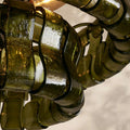 2 - Tier Ghiaccio Glass Round Flushmount 18