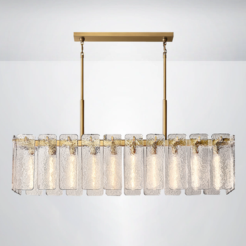 Ascend Glass Rectangular Chandelier 60"