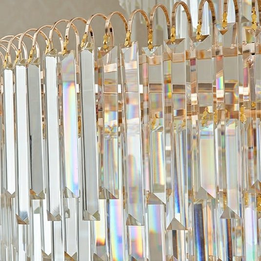 3 Layers Extra Large Living Room Chandelier Luxury Foyer Entryway Crystal Light Fixture - lampmodern