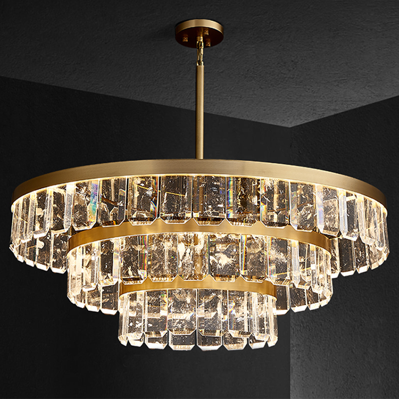 Rebecca Postmodern Multi Tier Crystal Chandelier - lampmodern