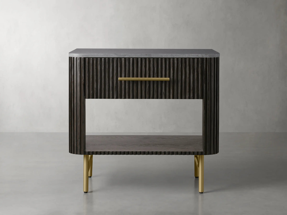 Finnley Open Nightstand - Lamp Modern