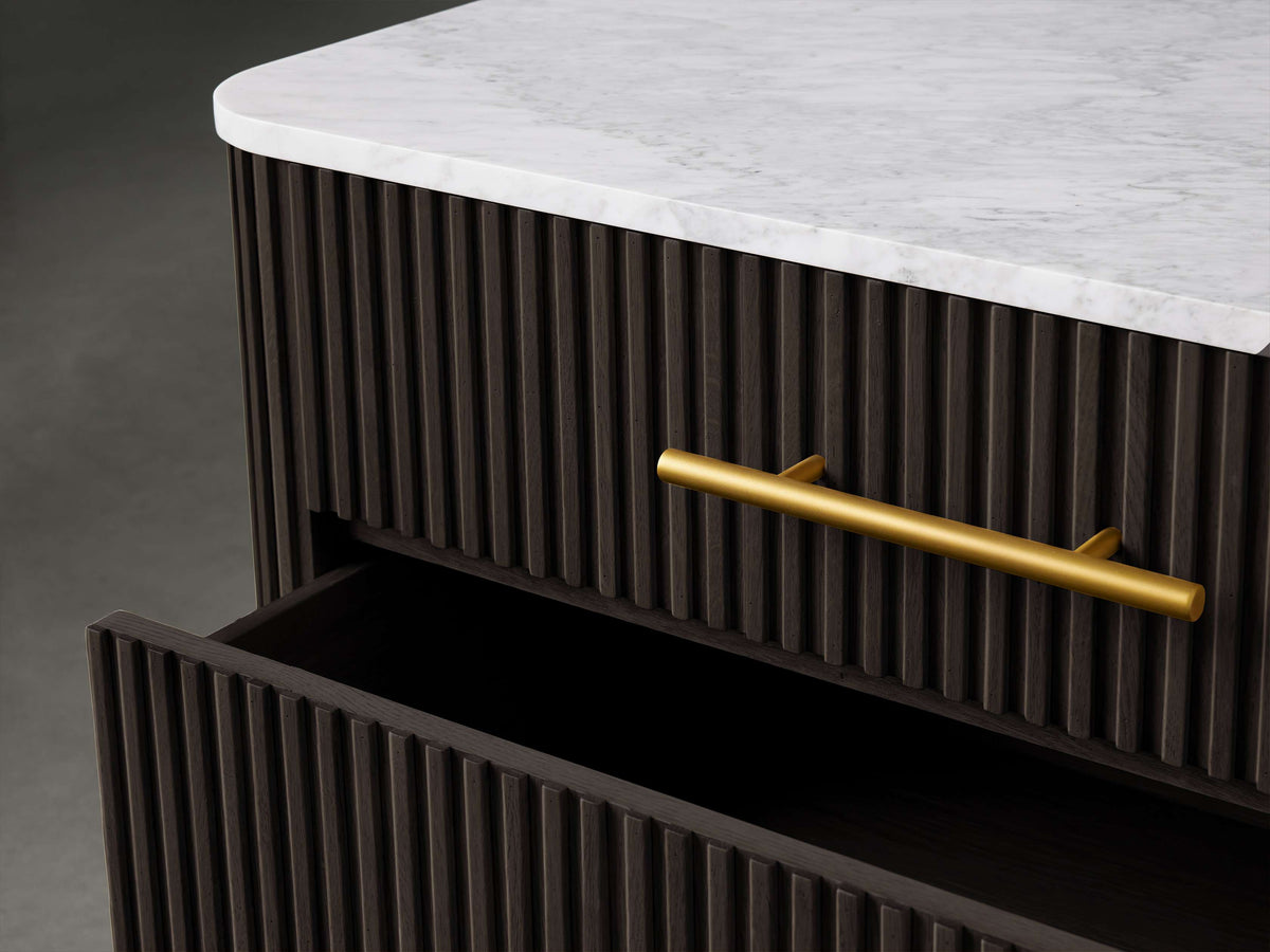 Finnley Three-Drawer Chest - Lamp Modern