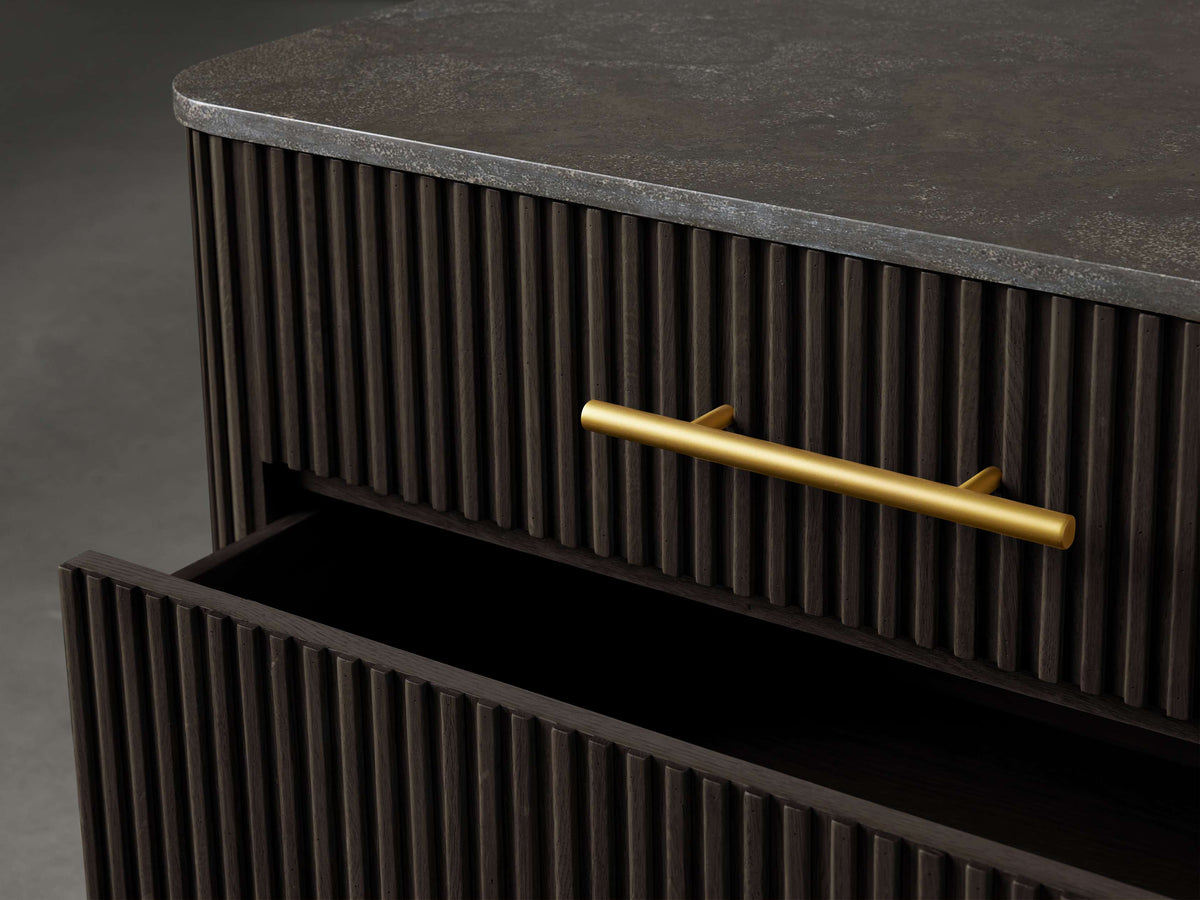 Finnley Three-Drawer Chest - Lamp Modern
