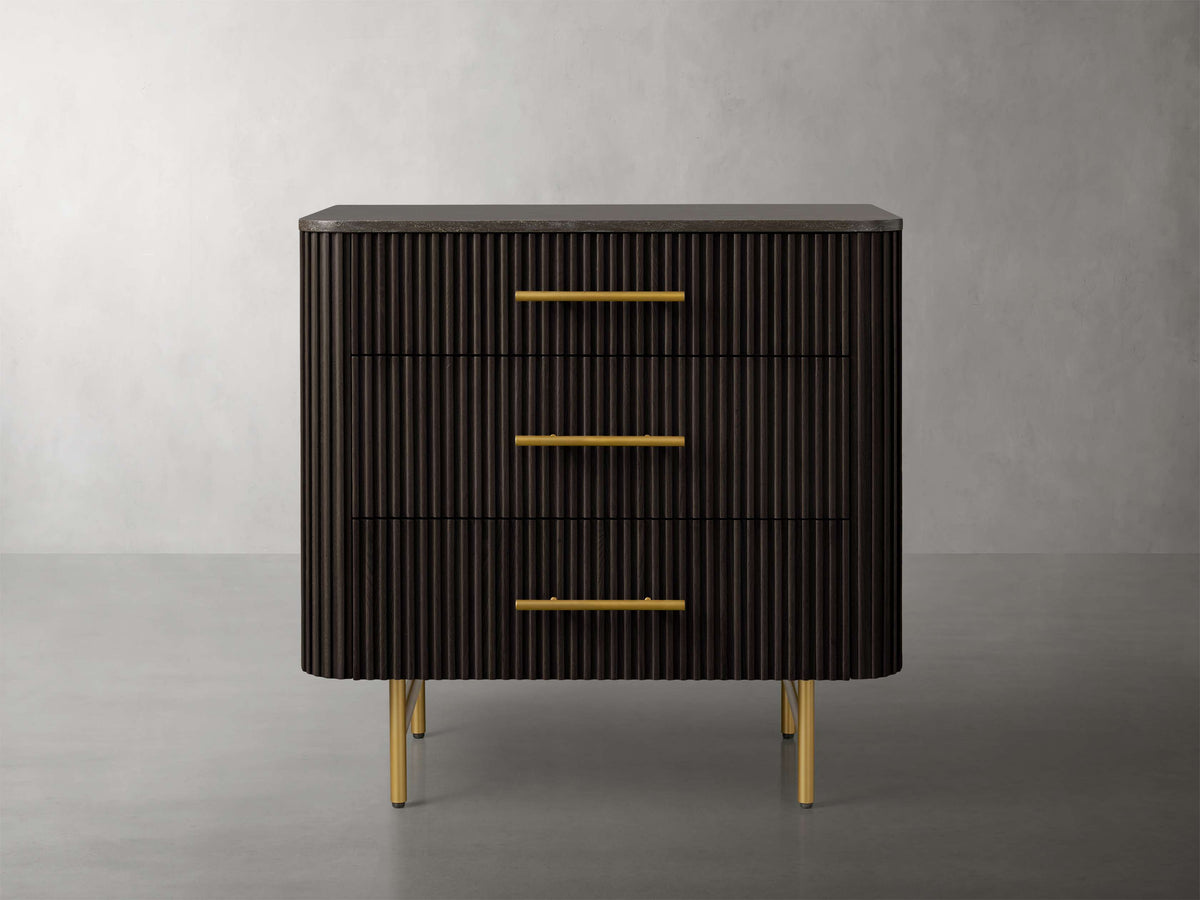 Finnley Three-Drawer Chest - Lamp Modern