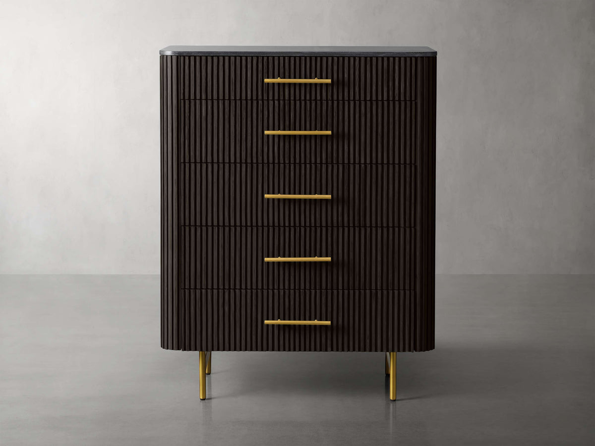 Finnley Five-Drawer Dresser - Lamp Modern