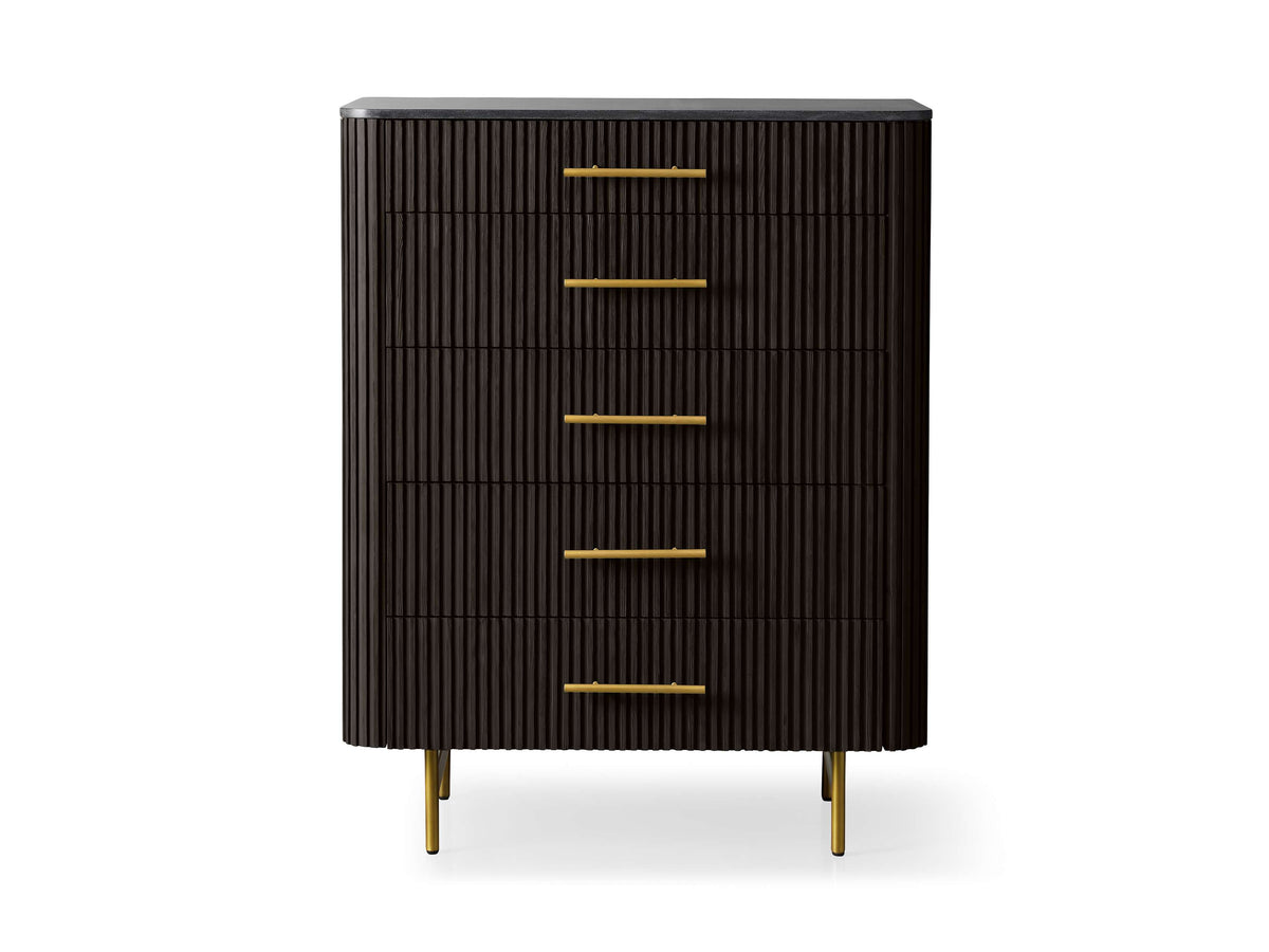 Finnley Five-Drawer Dresser - Lamp Modern