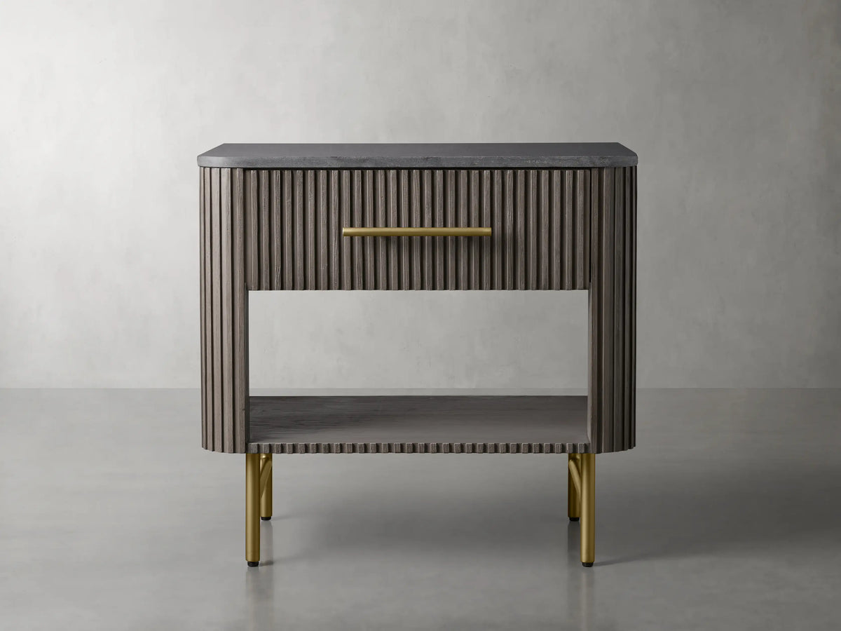 Finnley Open Nightstand - Lamp Modern