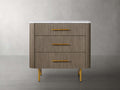 Finnley Three-Drawer Chest - Lamp Modern