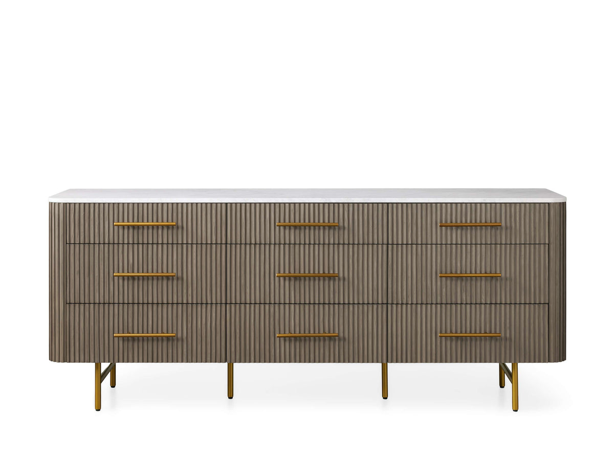 Finnley Nine-Drawer Dresser - Lamp Modern