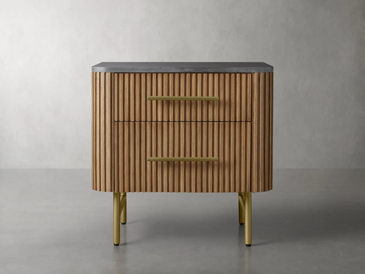 Finnley Closed Nightstand - Lamp Modern