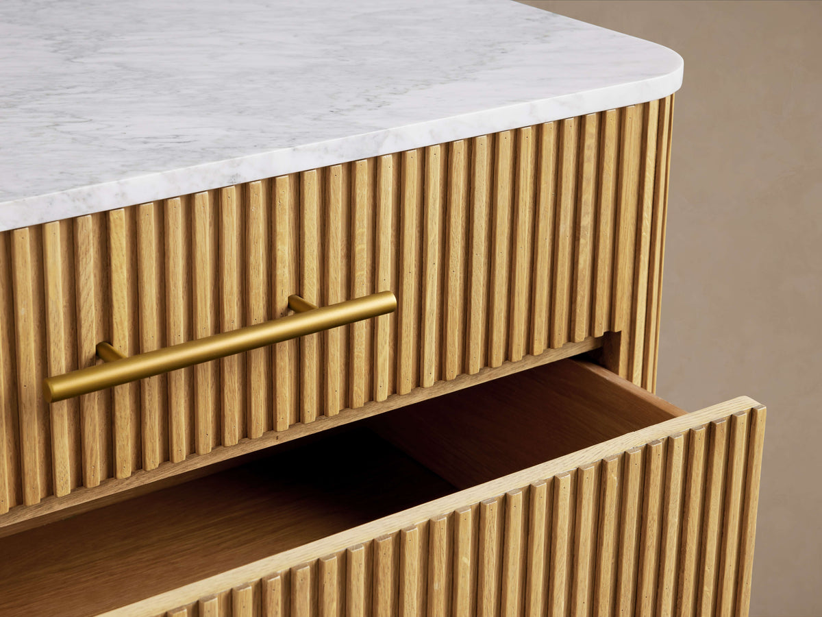 Finnley Three-Drawer Chest - Lamp Modern