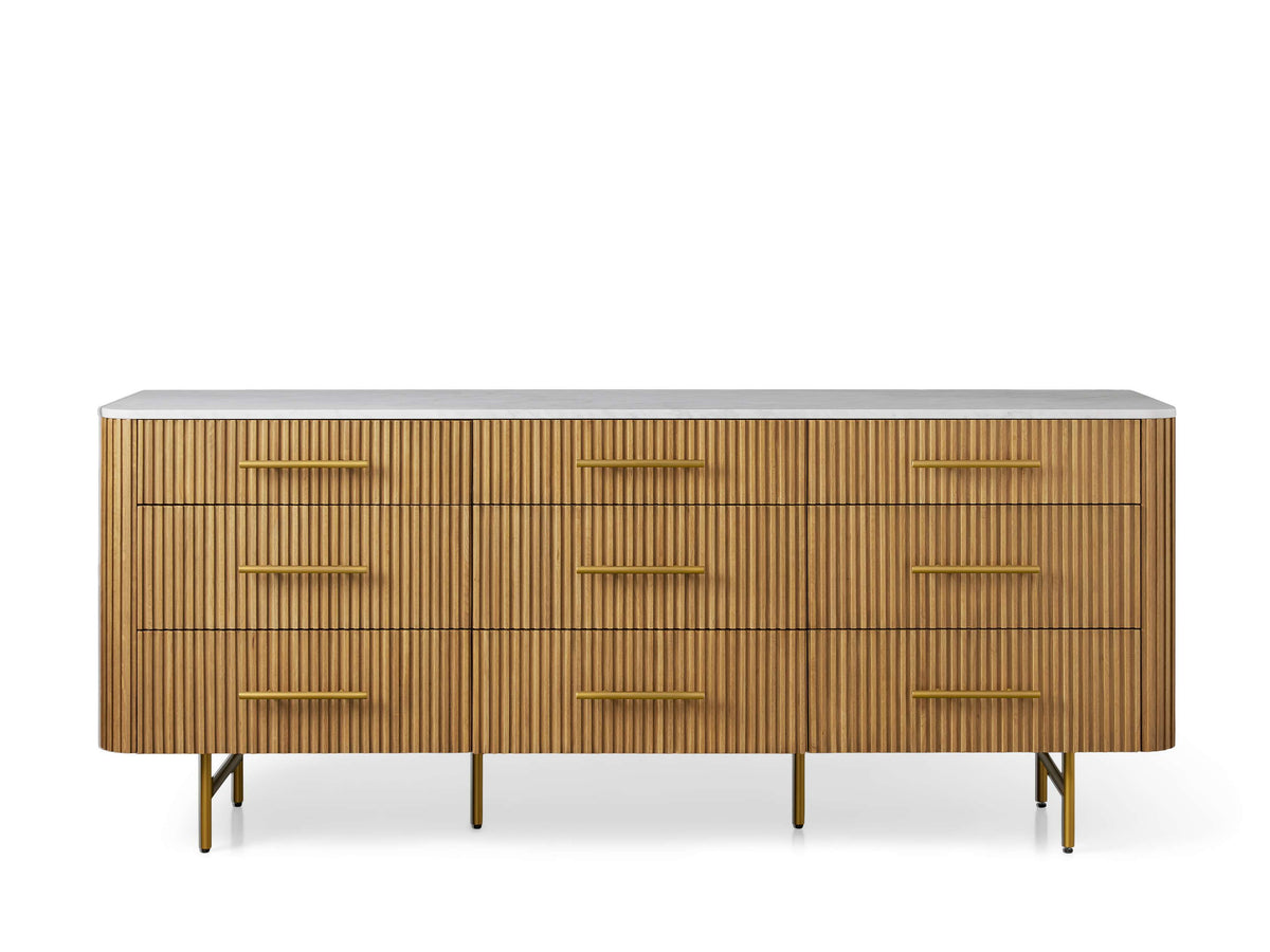 Finnley Nine-Drawer Dresser - Lamp Modern