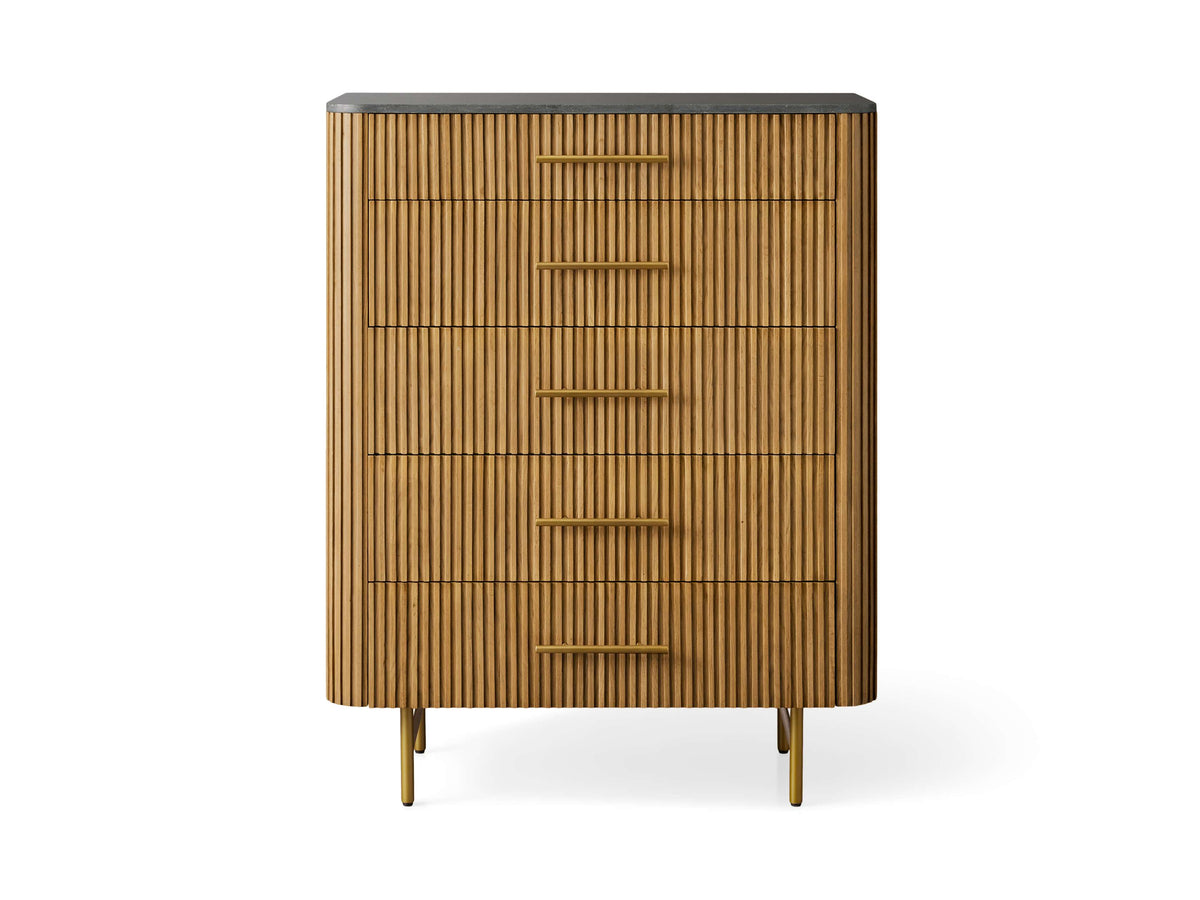 Finnley Five-Drawer Dresser - Lamp Modern