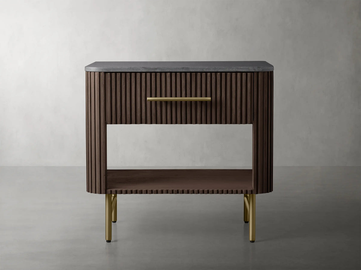 Finnley Open Nightstand - Lamp Modern