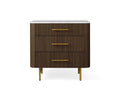 Finnley Three-Drawer Chest - Lamp Modern