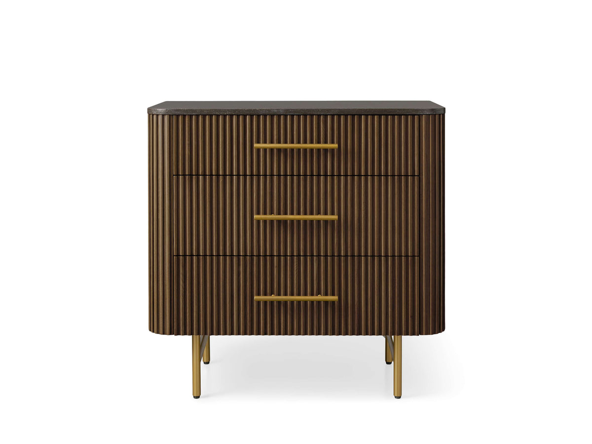 Finnley Three-Drawer Chest - Lamp Modern