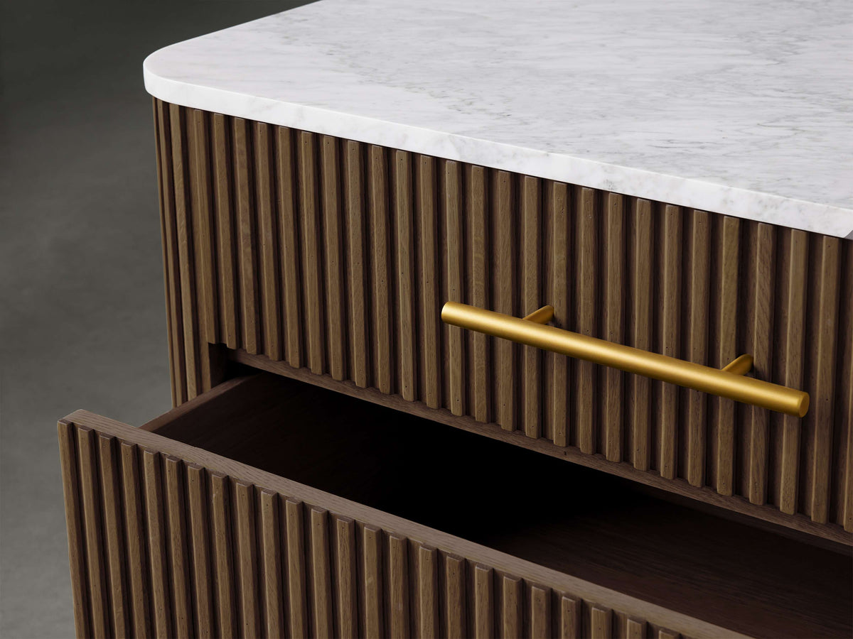 Finnley Three-Drawer Chest - Lamp Modern