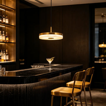 Aurelia Alabaster Disc LED Pendant Light