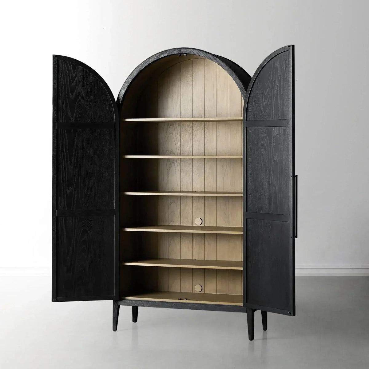 Hattie Accent Cabinet in Oak 36"W 46"W - Lamp Modern