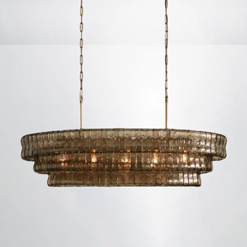 Callista Glass Oval Chandelier