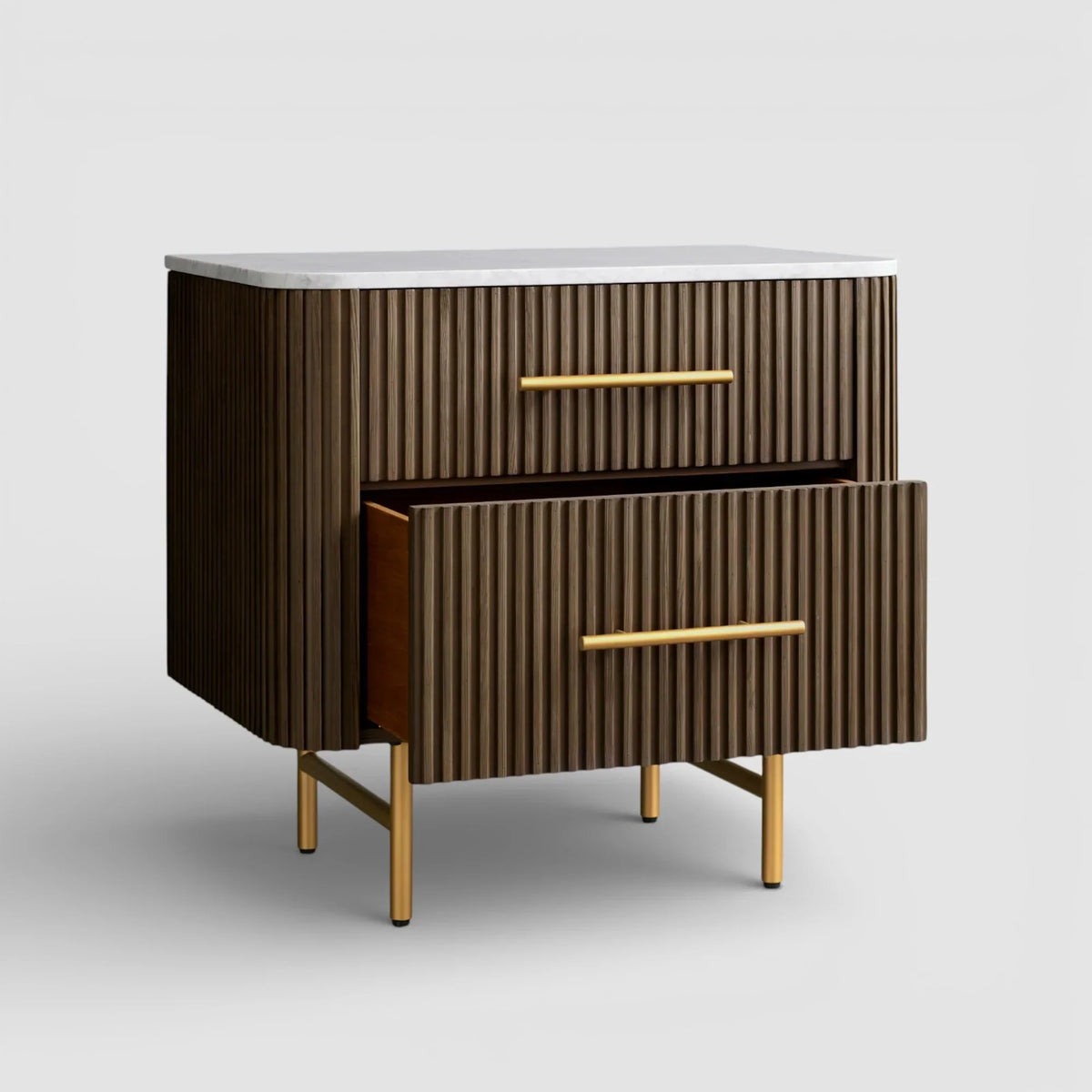 Finnley Closed Nightstand - Lamp Modern