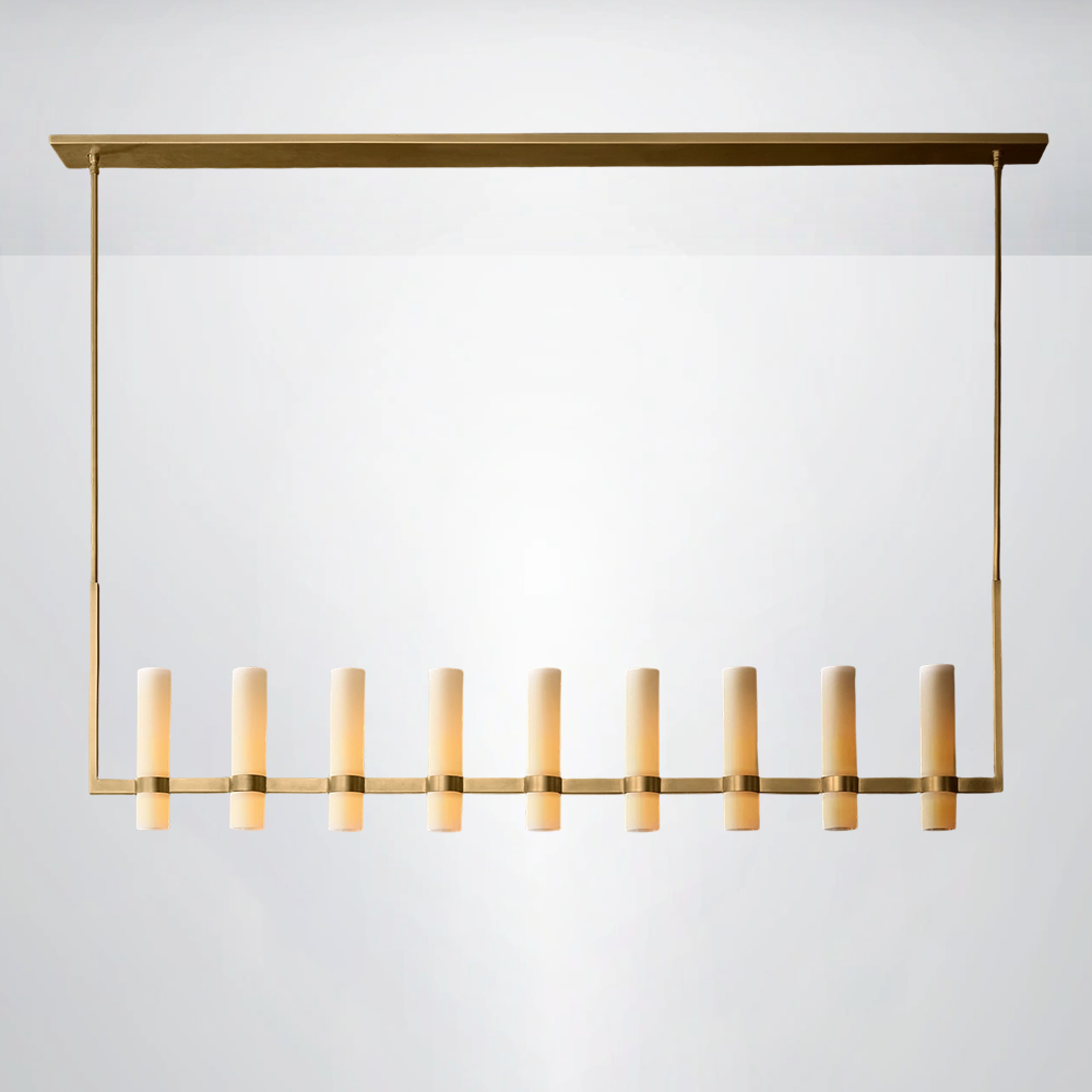 Ravella Milk Linear Glass Chandelier