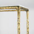Thaddeus Forged Iron Rectangle Marble Console Table 60