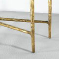 Thaddeus Forged Iron Rectangle Marble Console Table 60