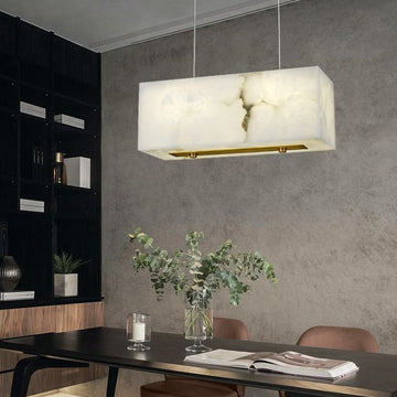 Alabaster Cuboid Chandelier