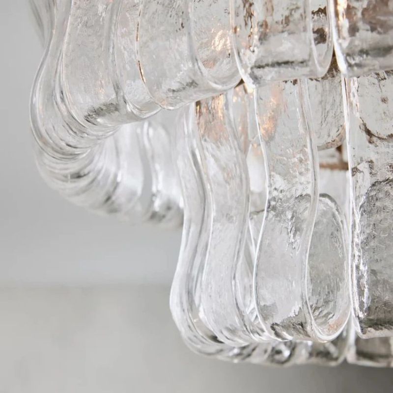 Amor 2-Tier Glass Round Flushmount 18" - lampmodern